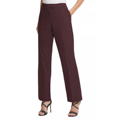 DKNY Bootcut Pants 6 Small Wine Red