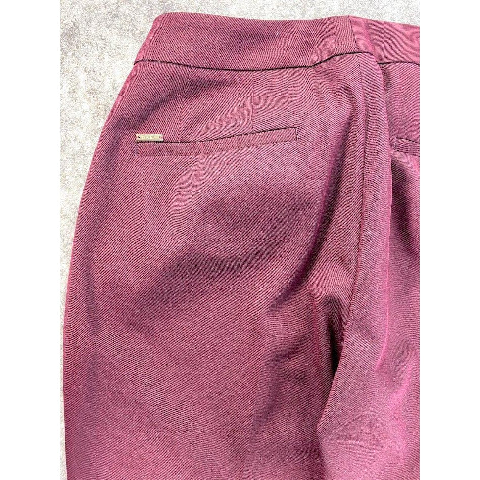 DKNY Bootcut Pants 6 Small Wine Red