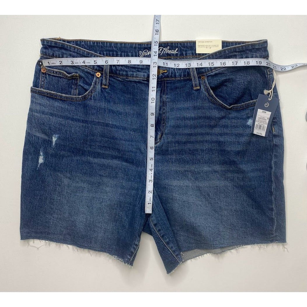 Universal Thread Jean Shorts 20W 2X Blue