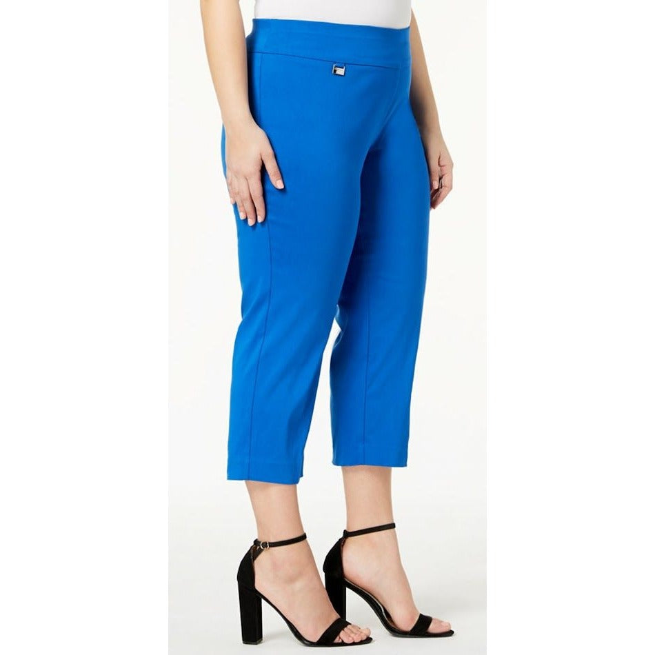 Alfani Capri Pants 24W 3X Blue Tummy Control