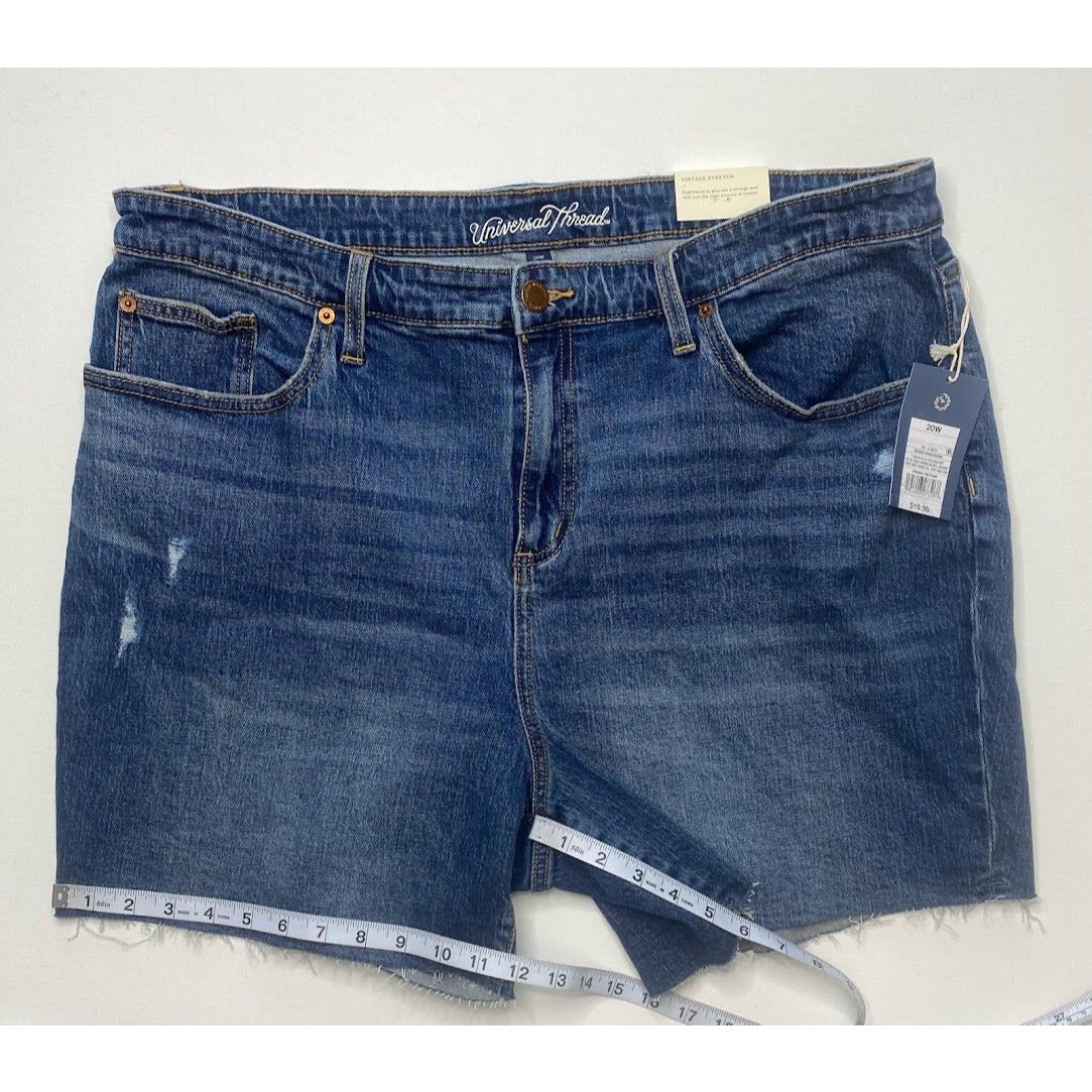 Universal Thread Jean Shorts 20W 2X Blue